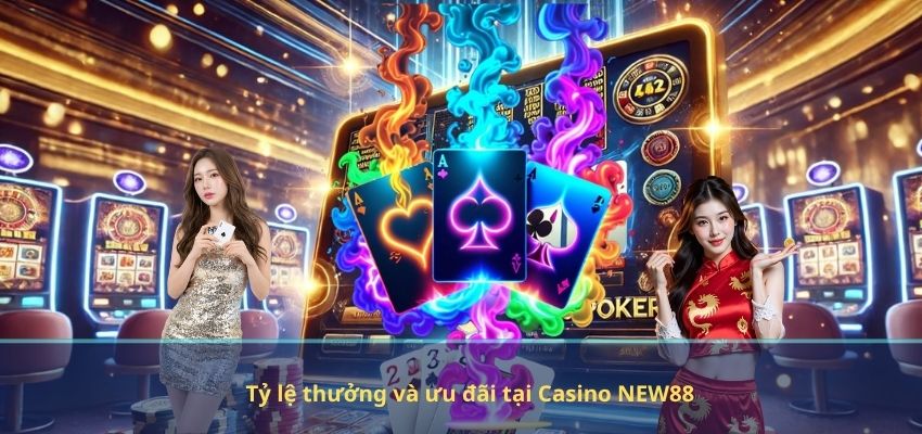 CASINO Tỷ lệ thưởng và ưu đãi tại Casino NEW88